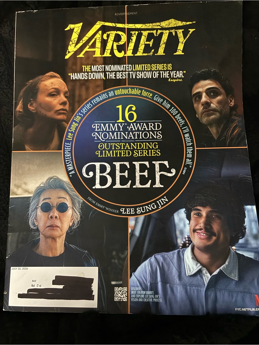 Variety July 22 2026 Beef Edition